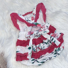 Load image into Gallery viewer, Pink Floral and Lace Ruffle Bubble
