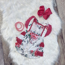 Load image into Gallery viewer, Pink Floral and Lace Ruffle Bubble
