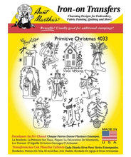 Load image into Gallery viewer, Aunt Martha&#39;s Embroidery Transfer Pattern #4033 Primitive Christmas
