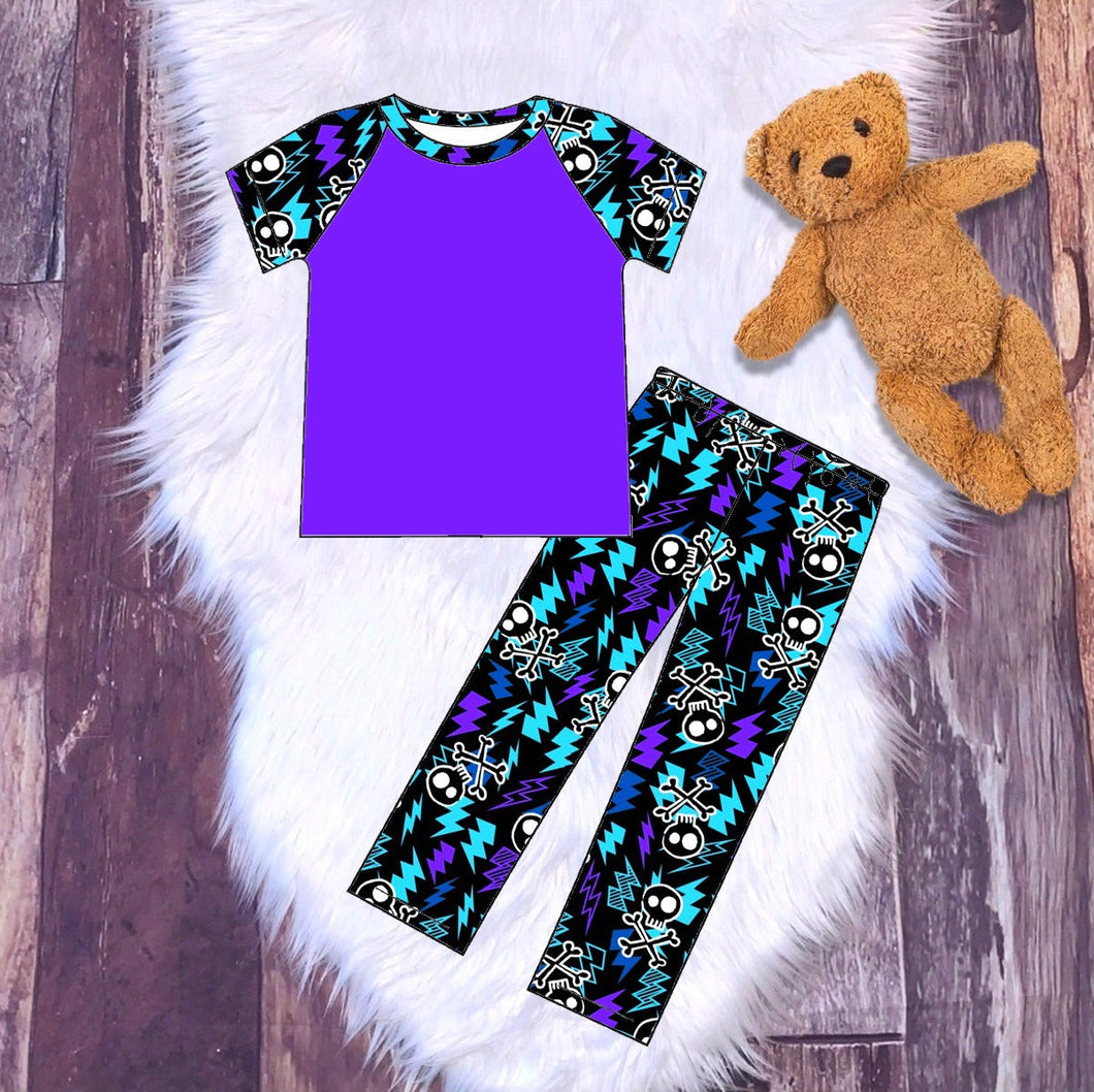 Grape Crossbones Loungewear Set