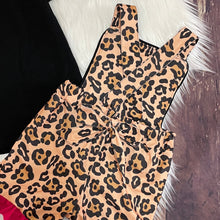 Load image into Gallery viewer, Animal Printed Short Romper &amp; Flutter Sleeve Tee - Leopard
